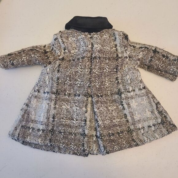 18" Doll Coat Double-Breasted Tweed Velvet American Girl & Our Generation Dolls - Picture 11 of 13